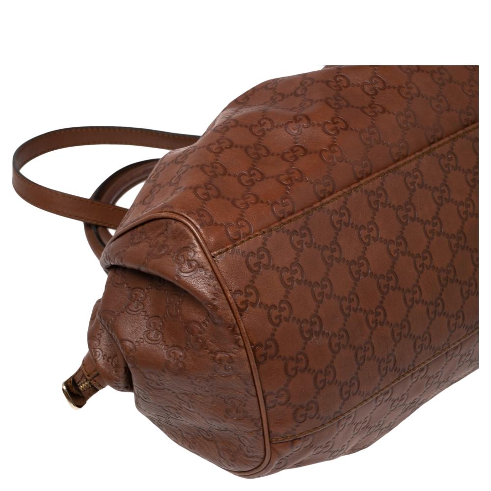 Gucci Brown GG Leather Medium Sukey Boston Bag 2