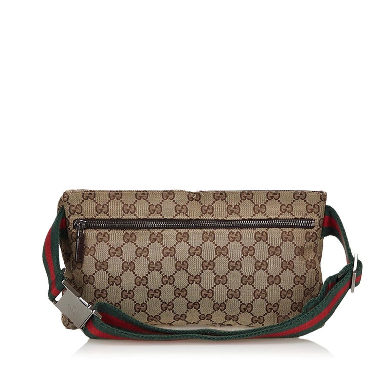 Gucci Brown Guccissima Jacquard Belt Bag For Sale at 1stdibs