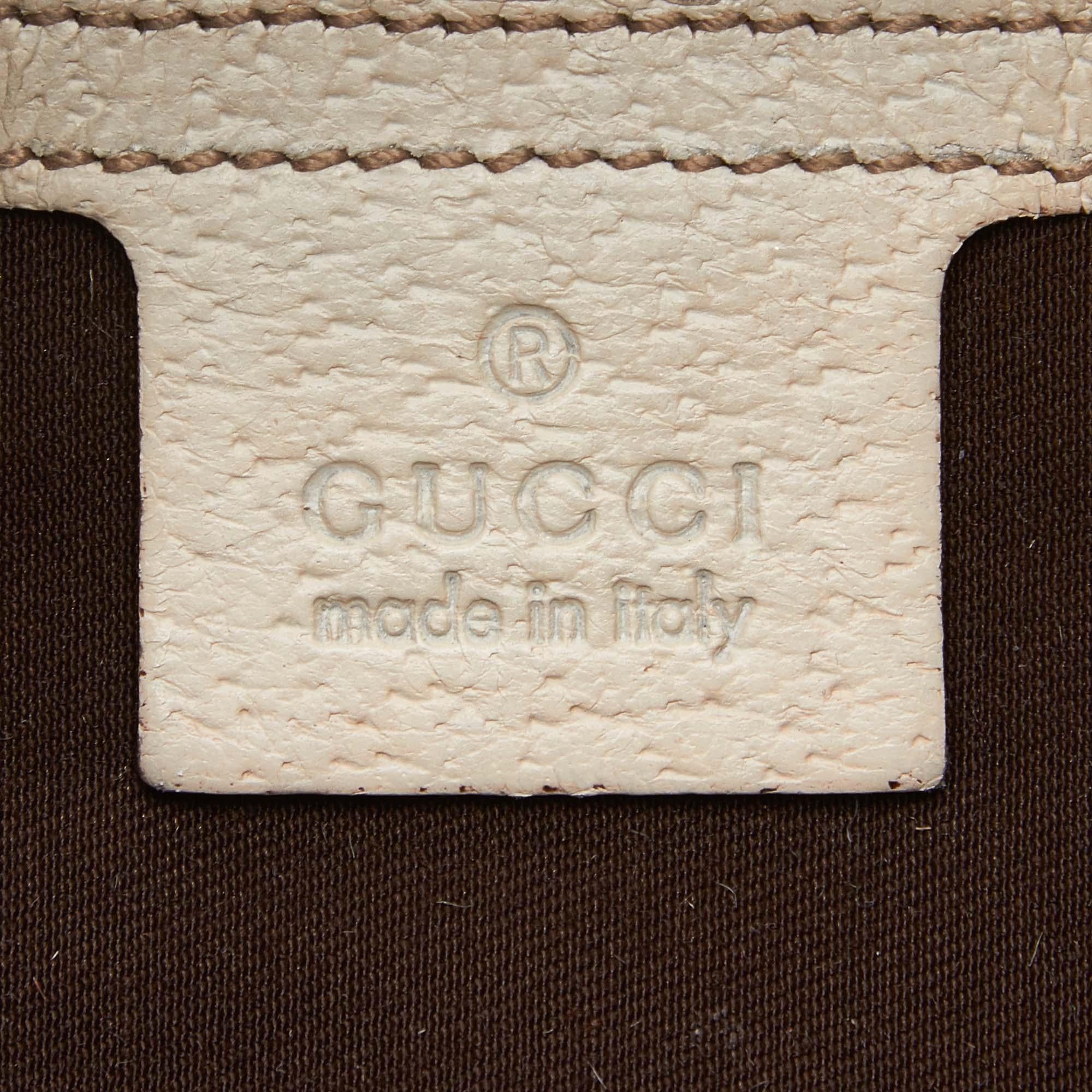 Gucci Brown Guccissima Jacquard Hobo For Sale 2