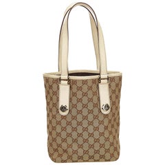 Gucci Brown Guccissima Jacquard Tote Bag