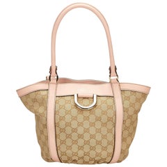 Gucci Brown Guccissima Jacquard Tote Bag