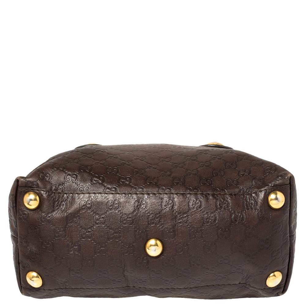 Women's Gucci Brown Guccissima Leather Babouska Heart Tote