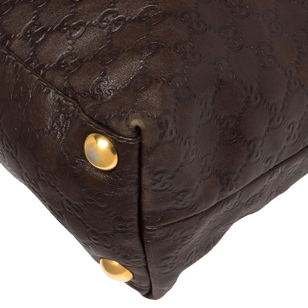 Gucci Brown Guccissima Leather Babouska Heart Tote 1