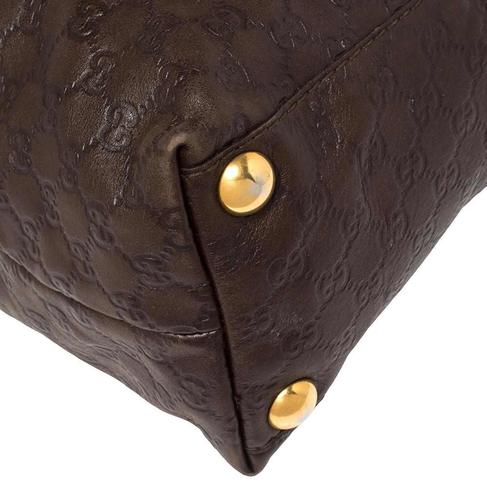 Gucci Brown Guccissima Leather Babouska Heart Tote 2