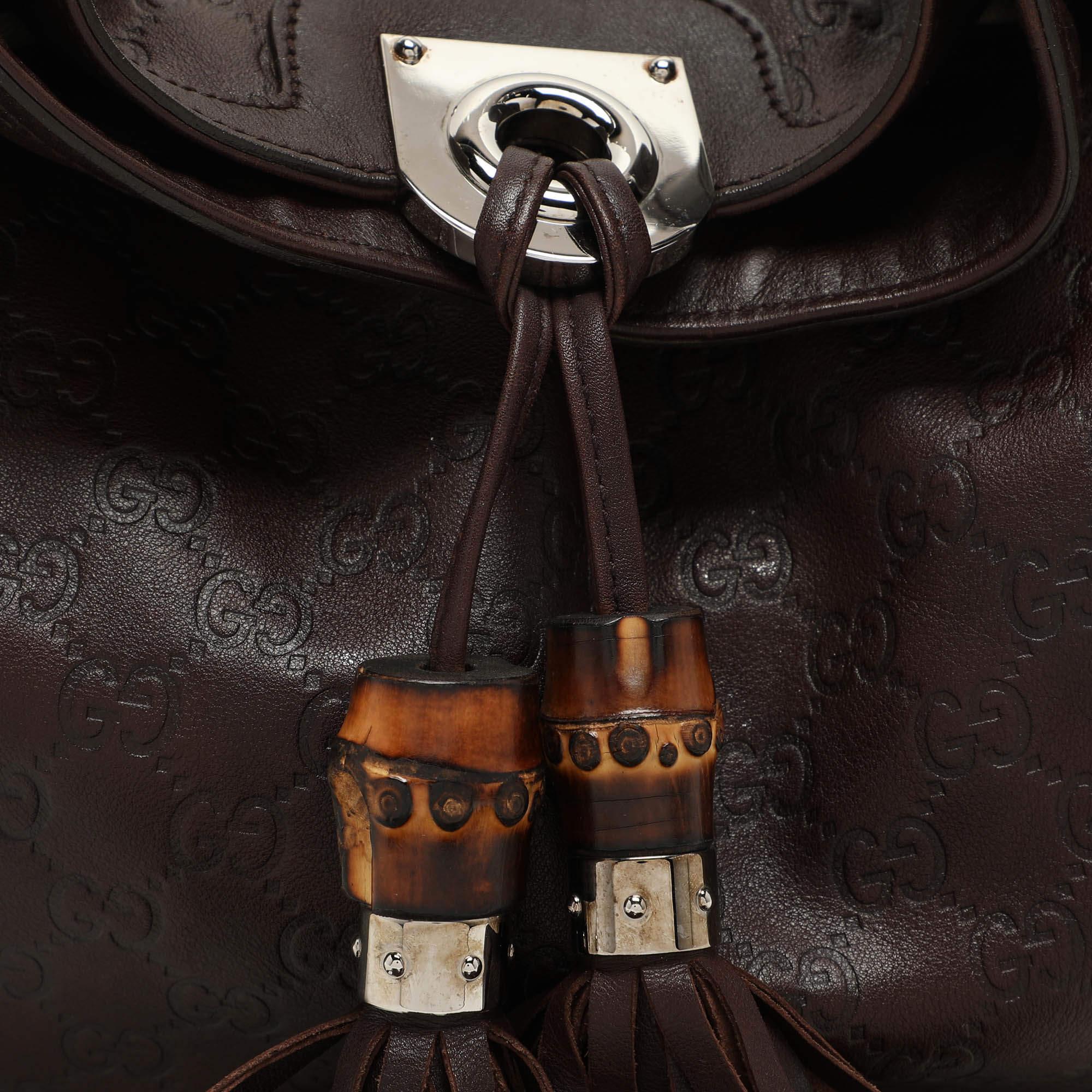 Women's Gucci Brown Guccissima Leather Babouska Indy Hobo