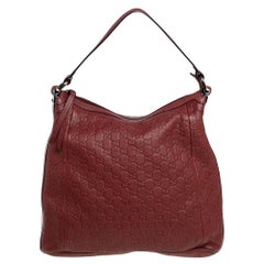 Gucci Braun Guccissima Leder Bambus D Ring Hobo