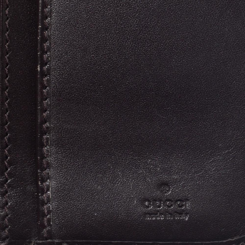 Men's Gucci Brown Guccissima Leather Continental Wallet