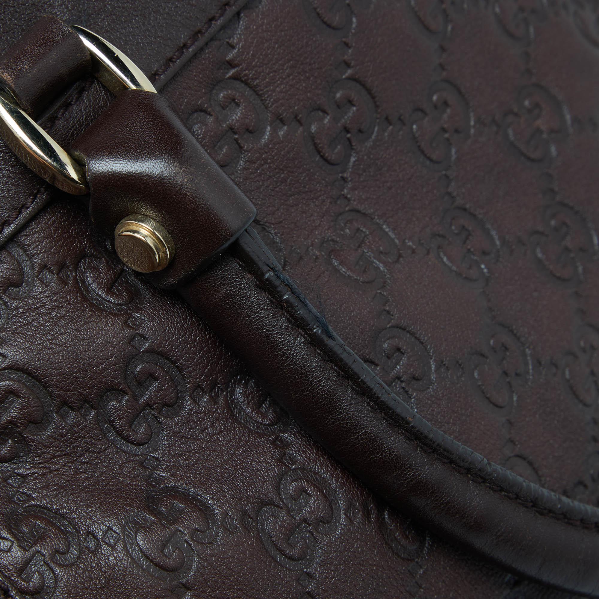 Gucci Brown Guccissima Leather D Ring Tote 2