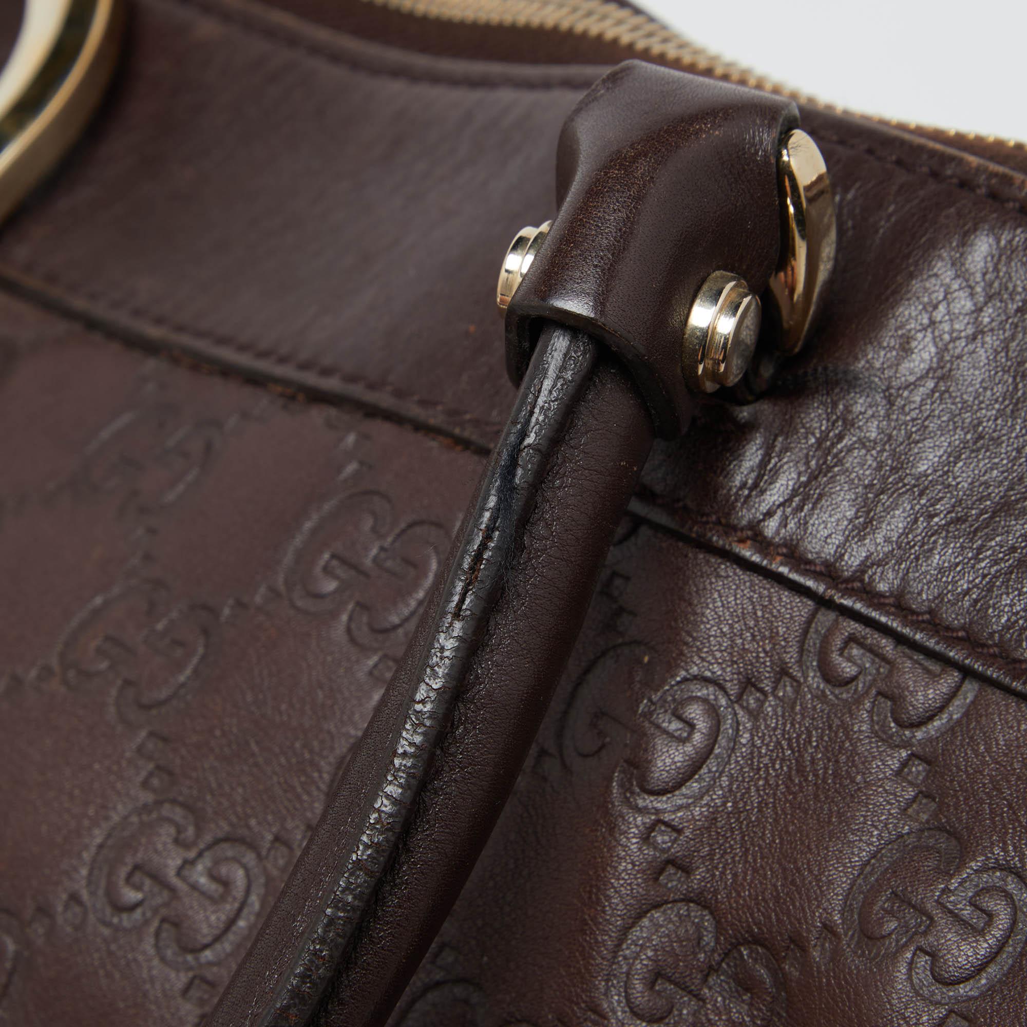 Gucci Brown Guccissima Leather D Ring Tote 3