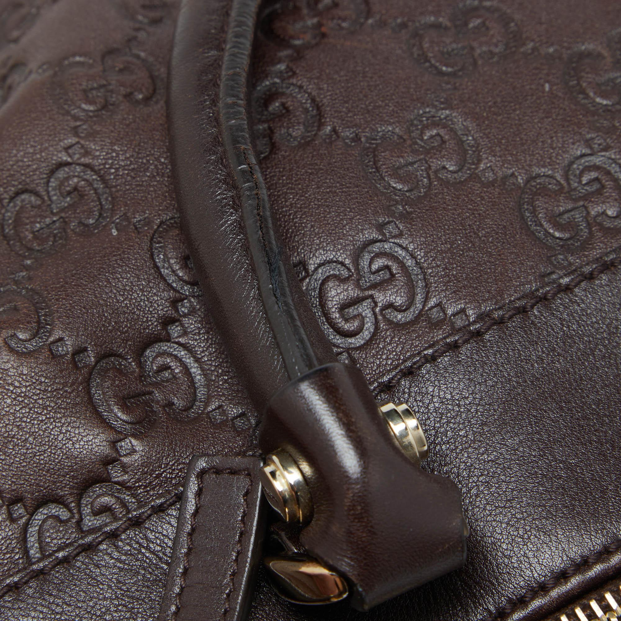 Gucci Brown Guccissima Leather D Ring Tote 4