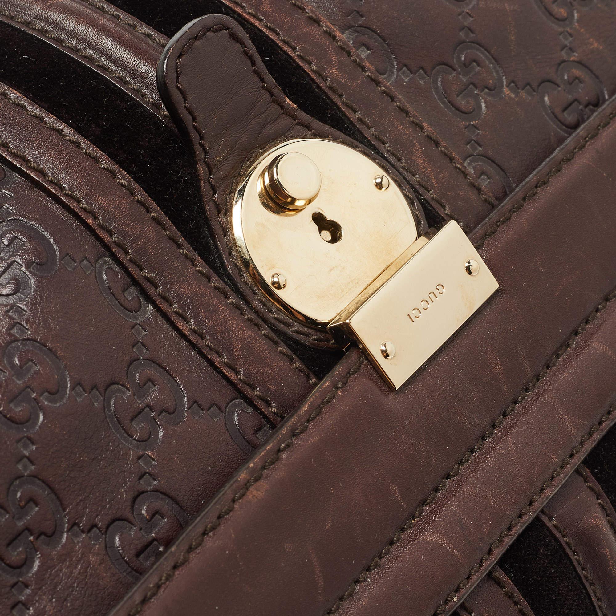Gucci Brown Guccissima Leather Doctor Bag 6