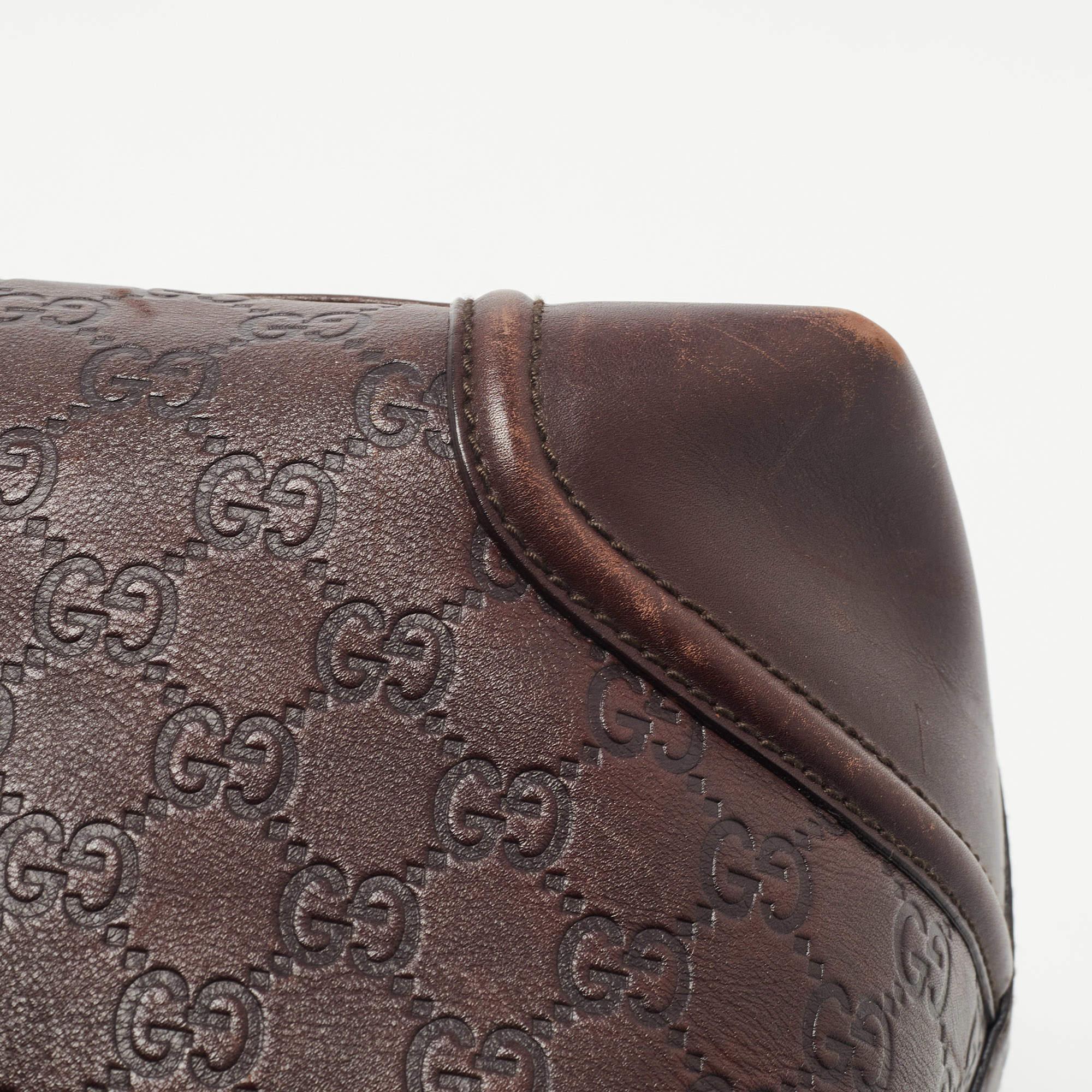 Gucci Brown Guccissima Leather Doctor Bag 8