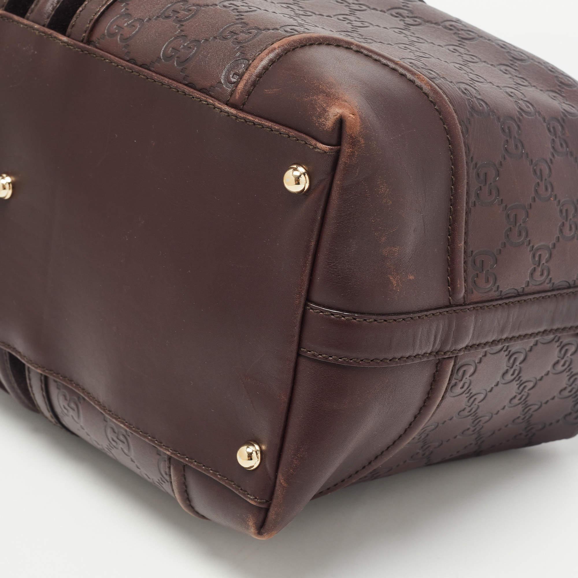 Gucci Brown Guccissima Leather Doctor Bag 10