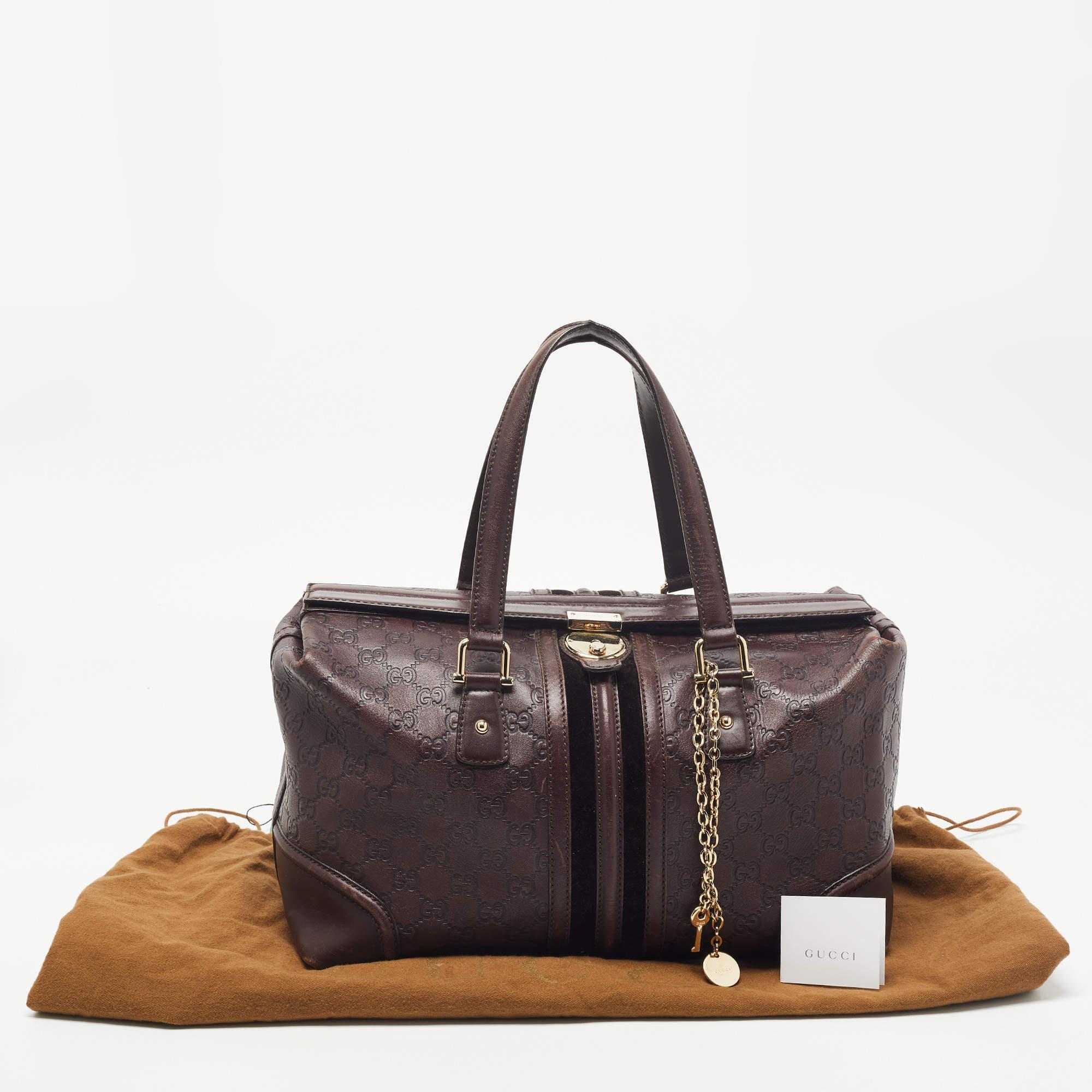 Gucci Brown Guccissima Leather Doctor Bag 12