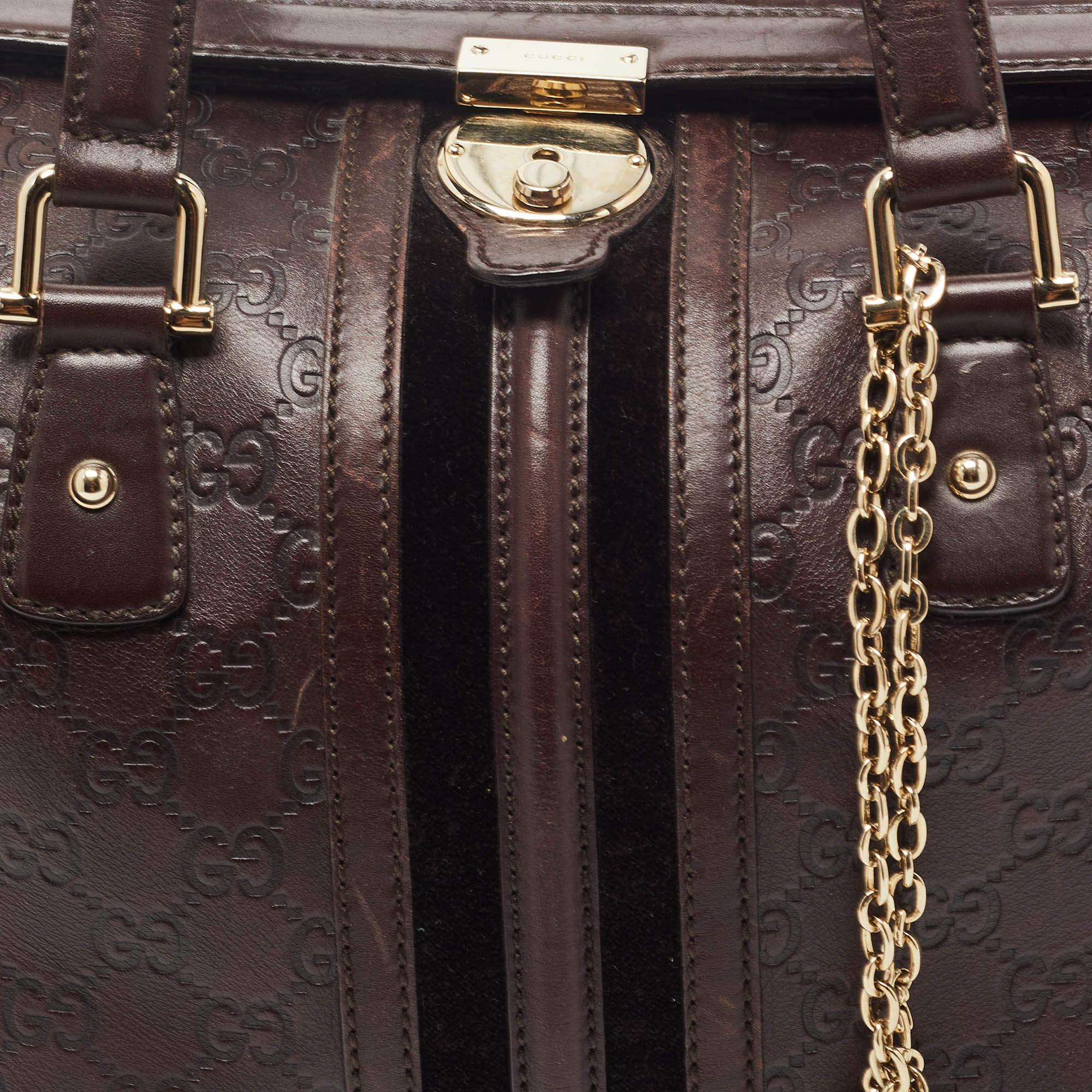 Gucci Brown Guccissima Leather Doctor Bag 13