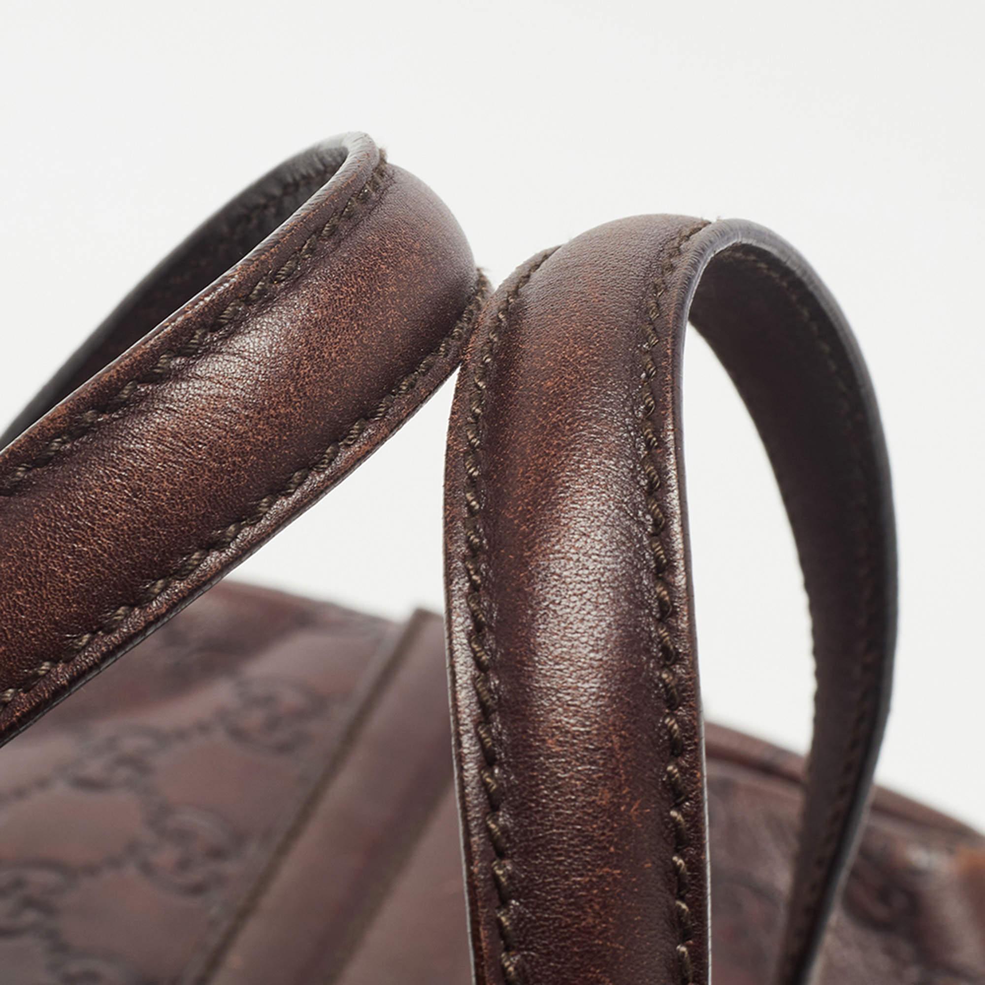 Gucci Brown Guccissima Leather Doctor Bag 15
