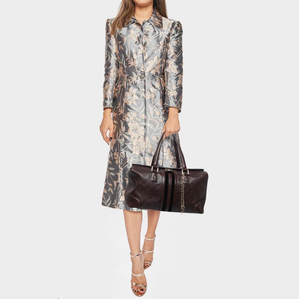 Gucci Brown Guccissima Leather Doctor Bag In Fair Condition In Dubai, Al Qouz 2
