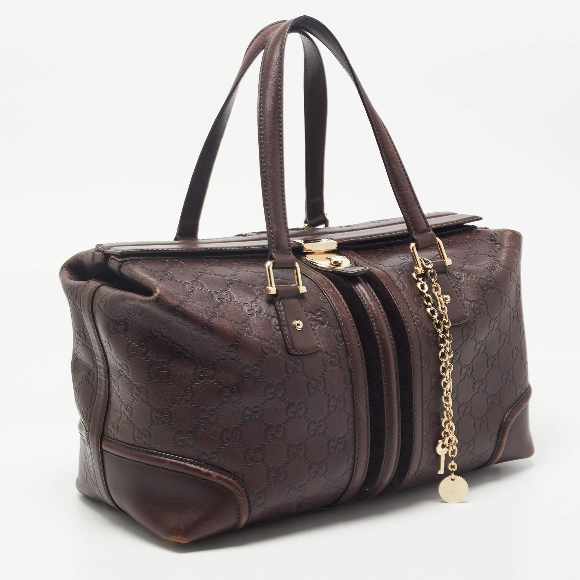 Women's Gucci Brown Guccissima Leather Doctor Bag
