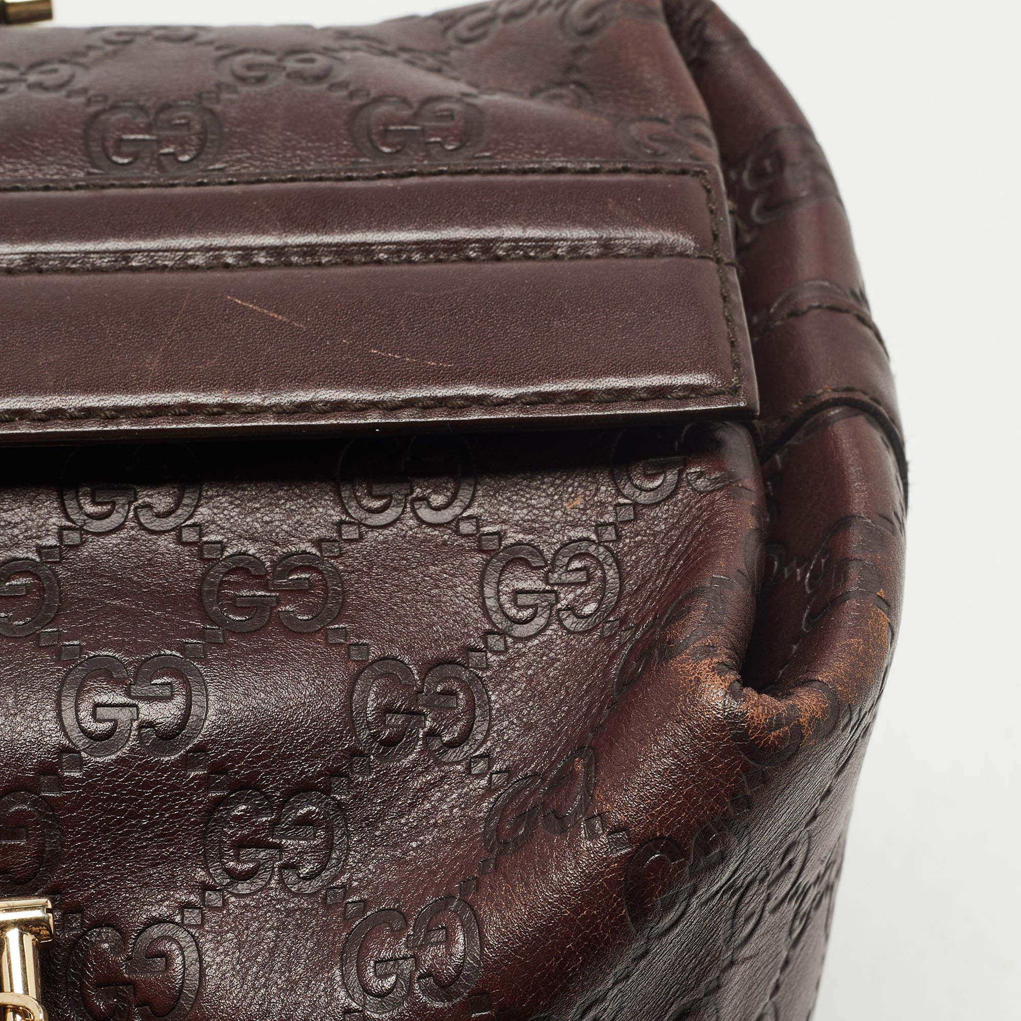 Gucci Brown Guccissima Leather Doctor Bag 3