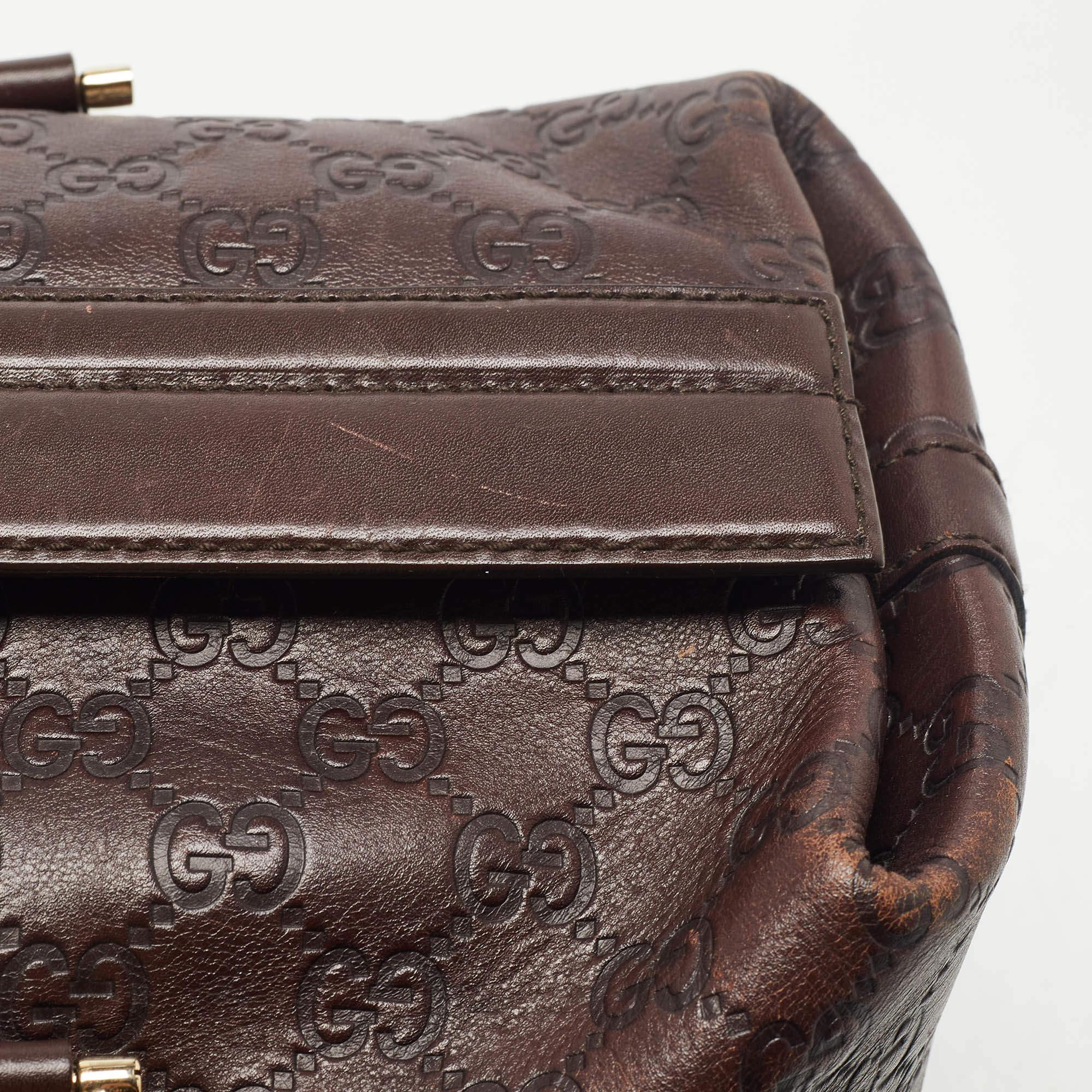 Gucci Brown Guccissima Leather Doctor Bag 4