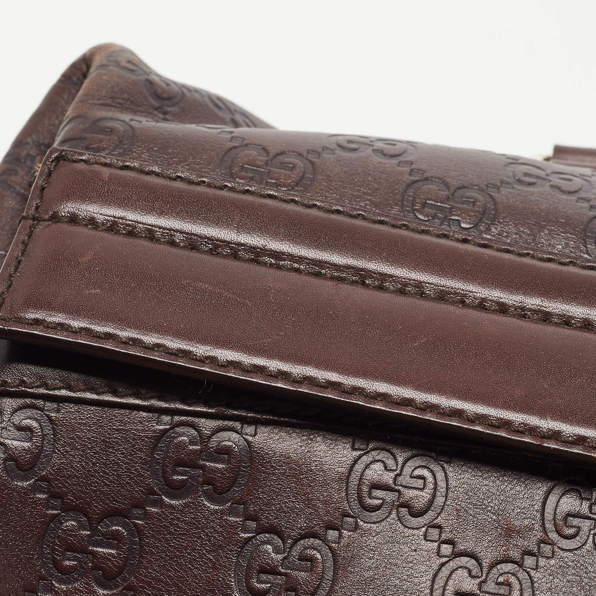 Gucci Brown Guccissima Leather Doctor Bag 5