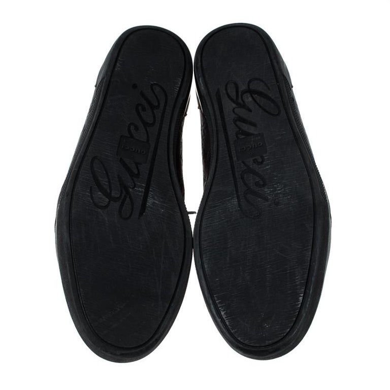 guccissima high top sneakers