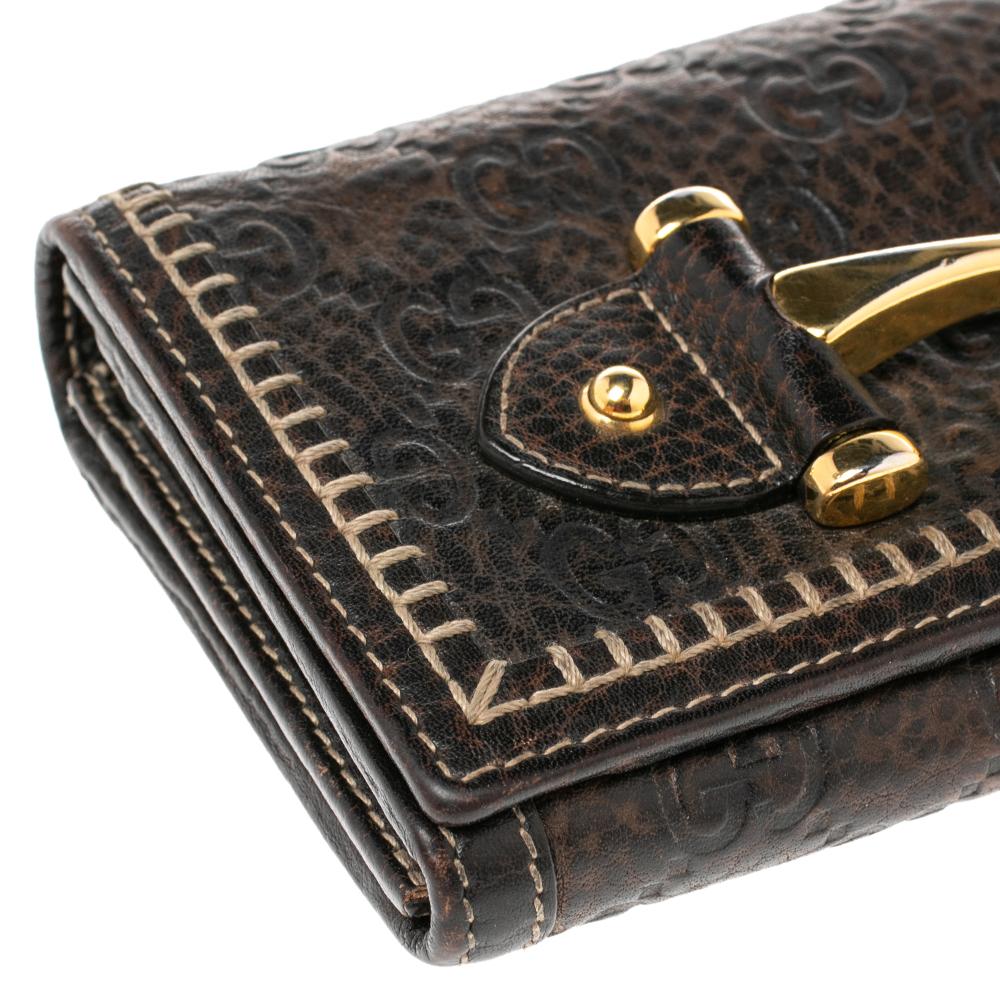 gucci guccissima continental wallet