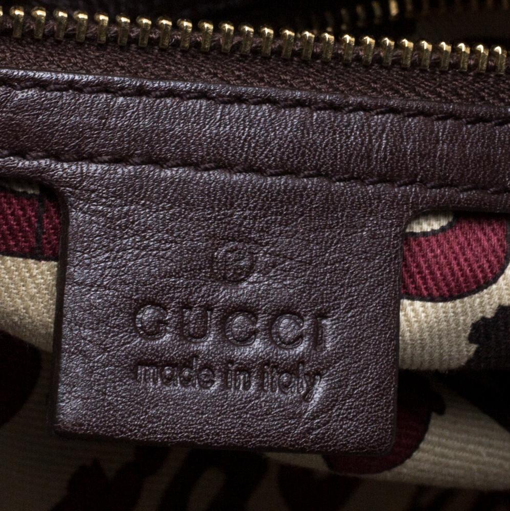 Gucci Brown Guccissima Leather Hysteria Tote 4