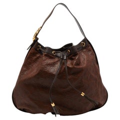 Gucci Brown Guccissima Leather Interlocking Icon Hobo