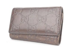 Gucci Brown Guccissima Leather Key Holder Case Pouch 1gk1129 Wallet