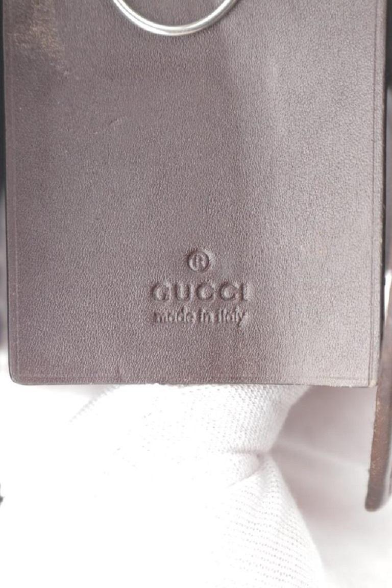 Portefeuille Gucci en cuir marron Guccissima Porte-clés Pochette 1gk1129 en vente 1