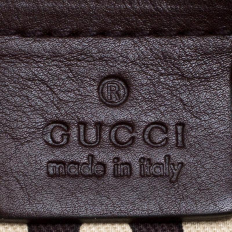 Gucci Brown Guccissima Leather Large Hysteria Clutch 2