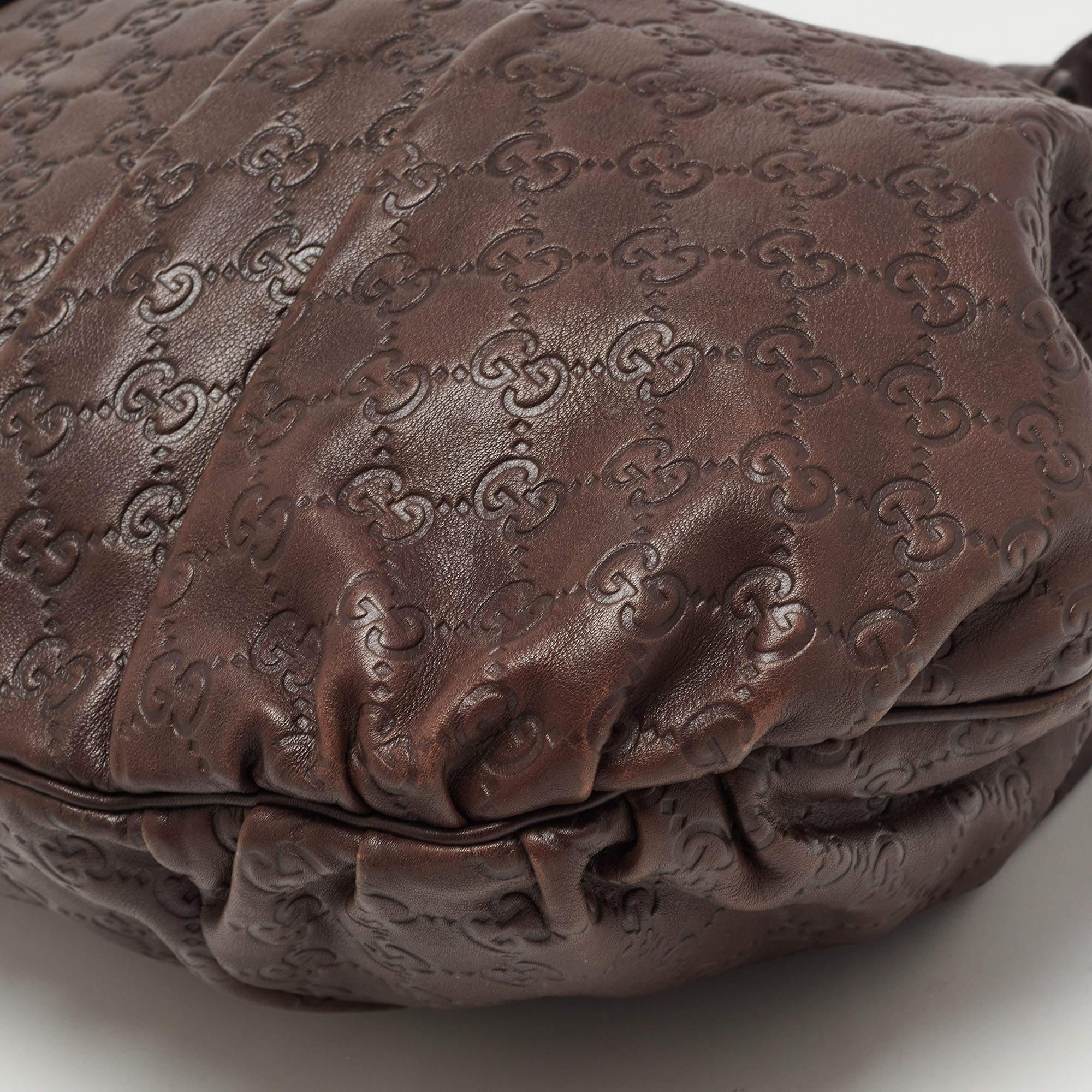 Gucci Brown Guccissima Leather Large Hysteria Hobo 9