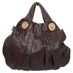 Gucci Brown Guccissima Leather Large Hysteria Hobo