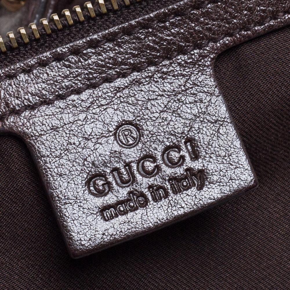Gucci Brown Guccissima Leather Large Interlocking Icon Hobo 5