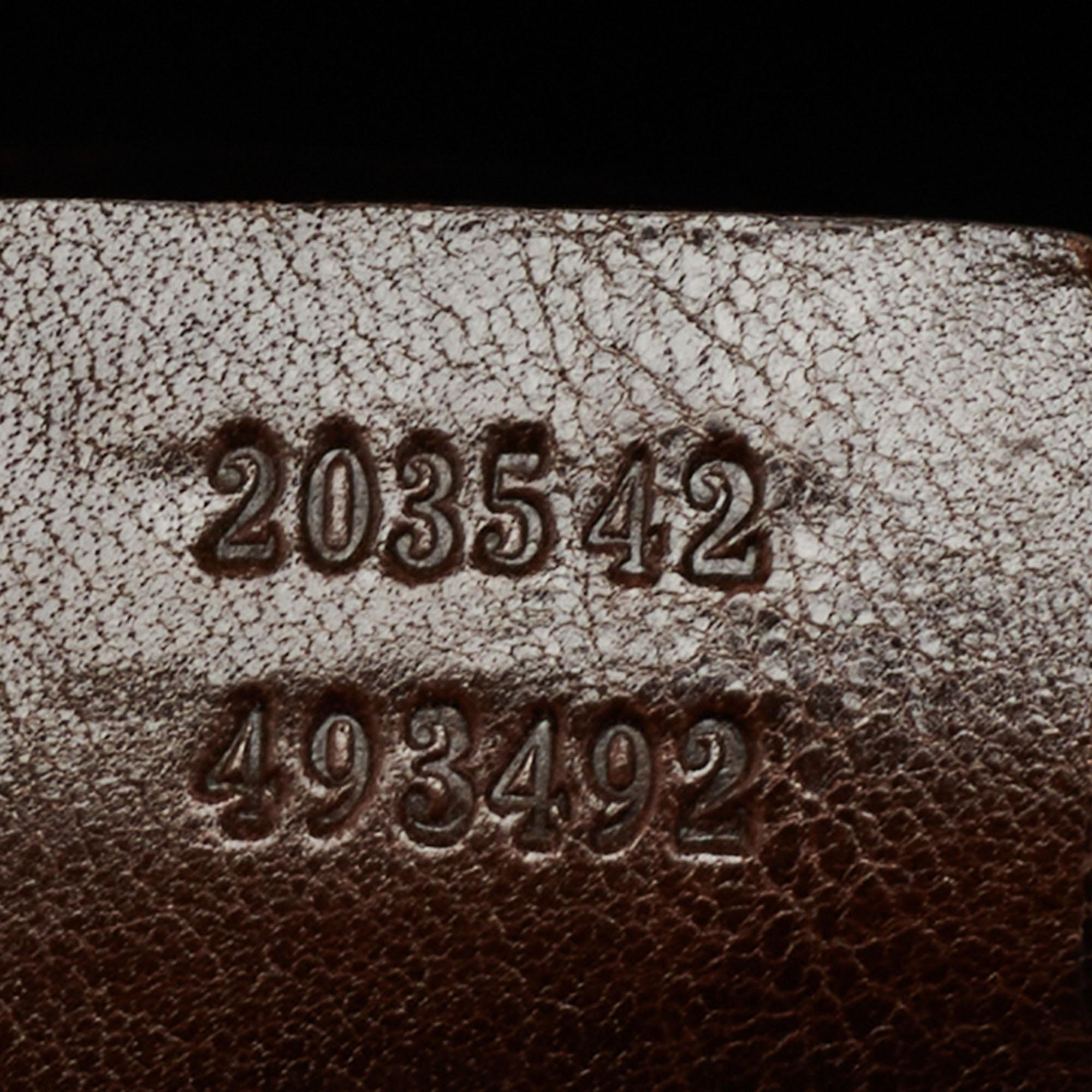 Gucci Brown Guccissima Leather Large Jockey Hobo 3