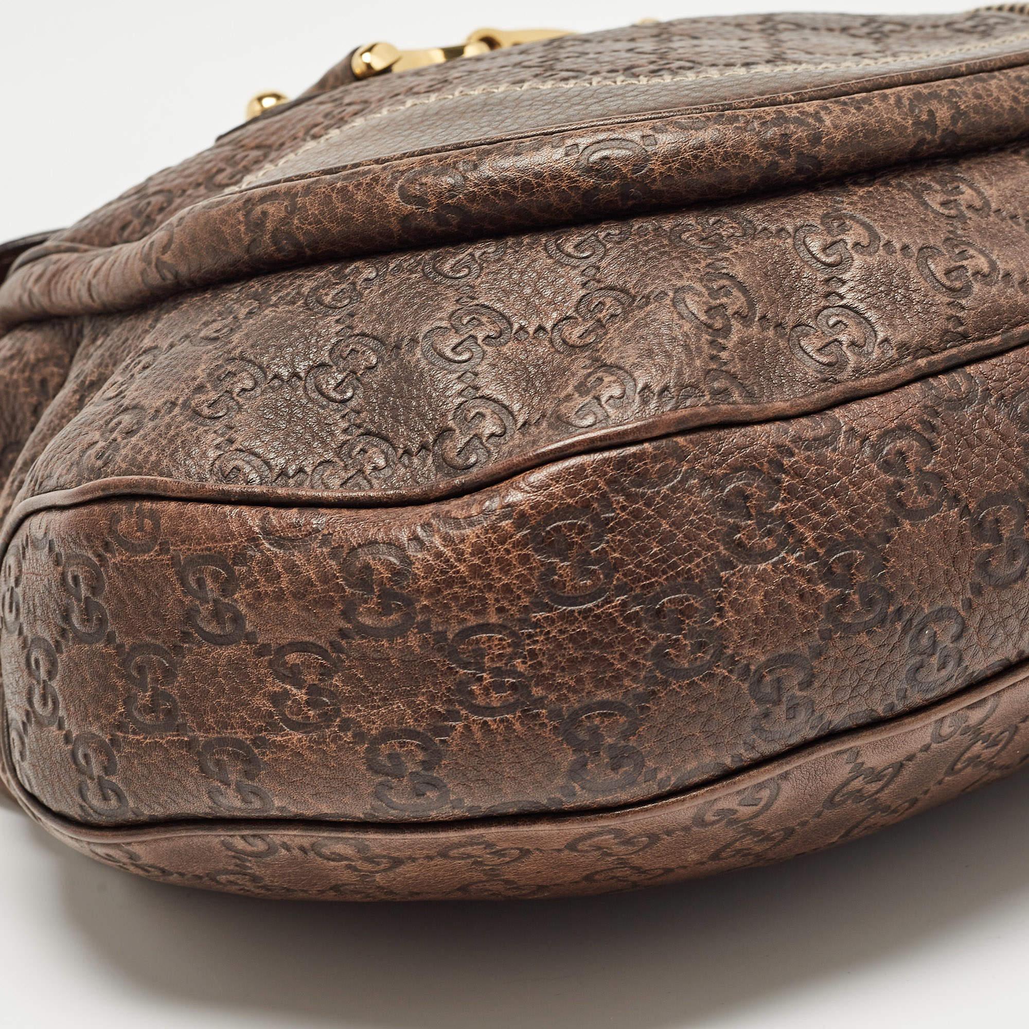 Gucci Brown Guccissima Leather Large New Pelham Hobo 6