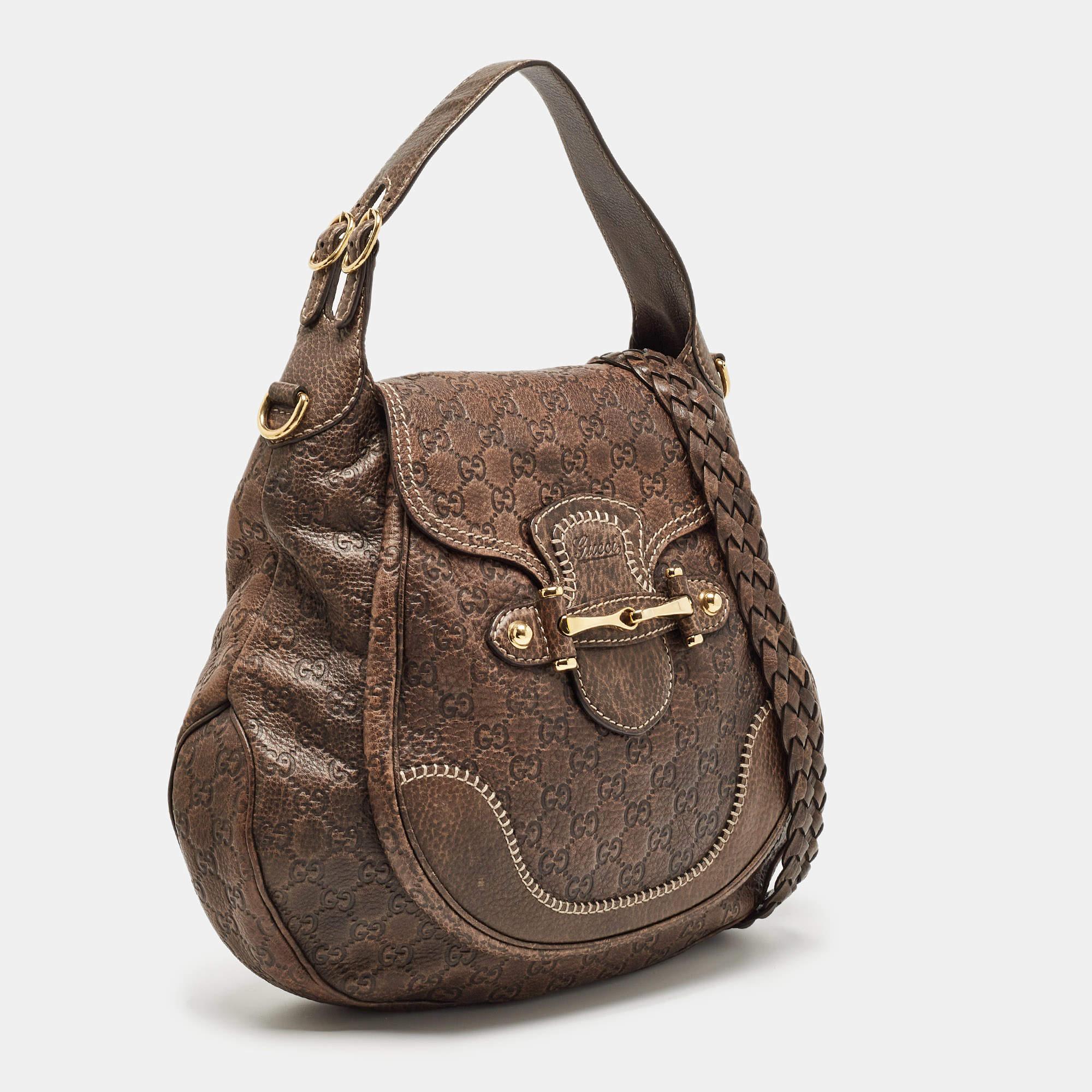 Gucci Brown Guccissima Leather Large New Pelham Hobo 8