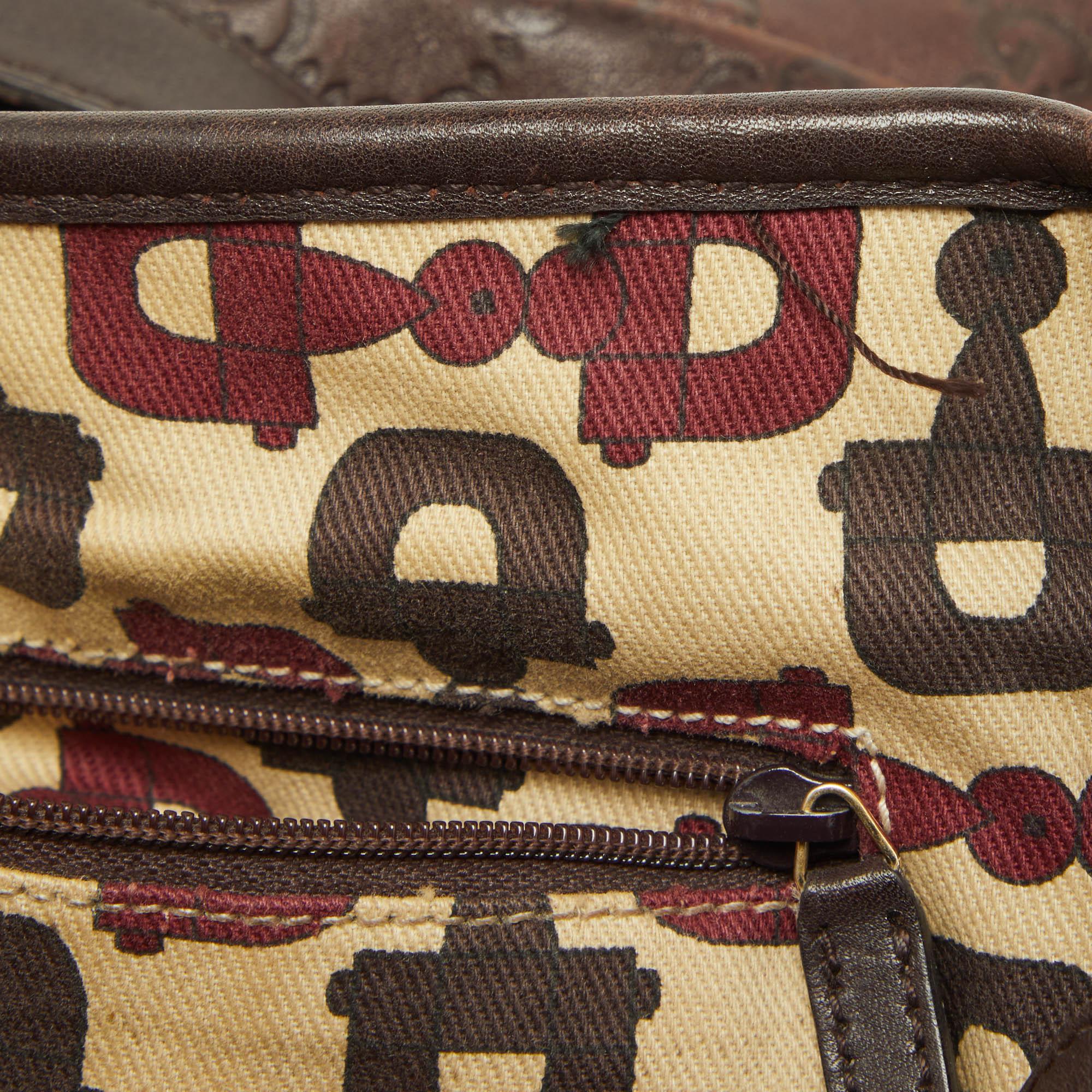 Gucci Brown Guccissima Leather Medium Abbey Hobo 2