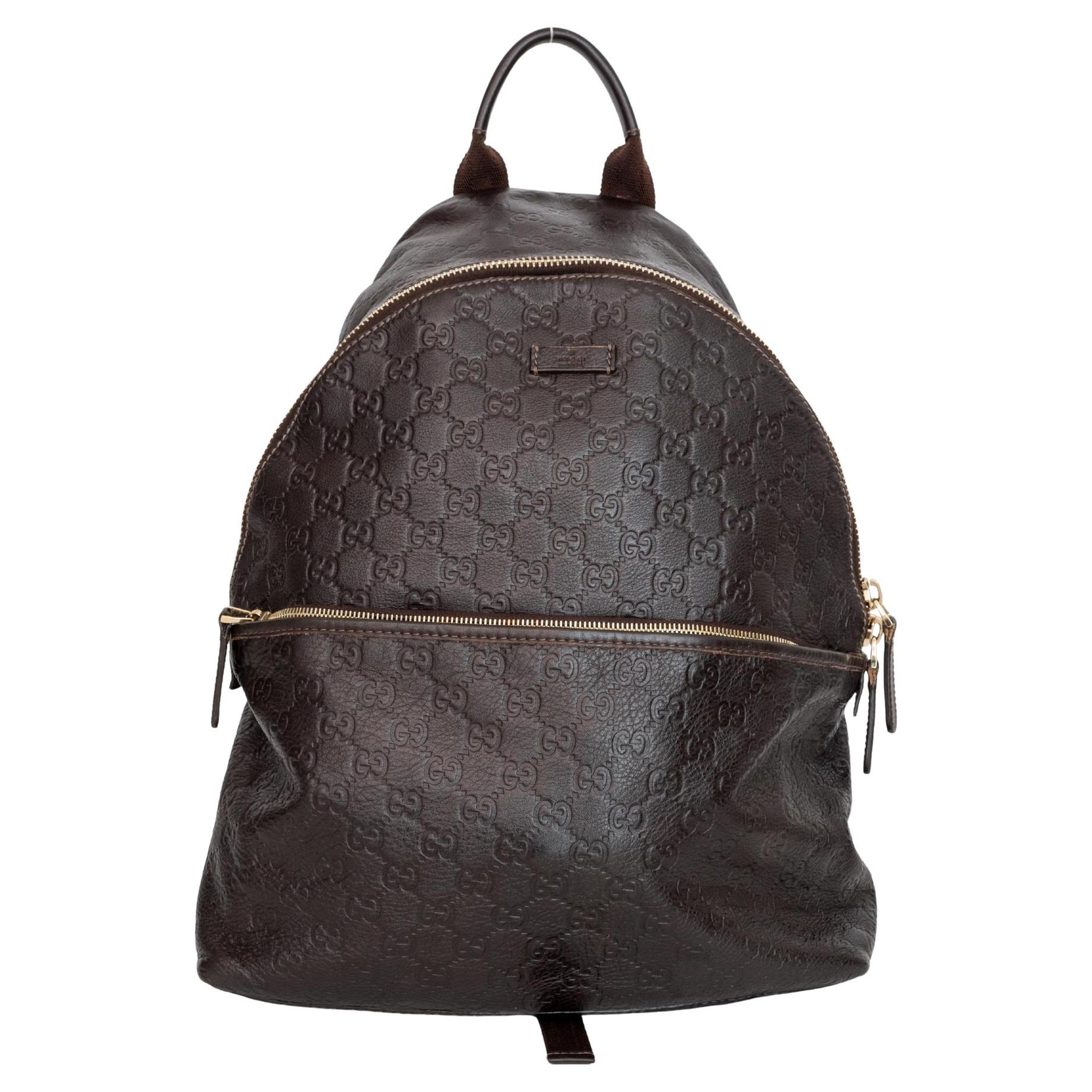 Gucci Brown Guccissima Leather Medium Classic Backpack (246414)