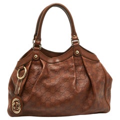 Gucci Brown Guccissima Leather Medium Sukey Tote