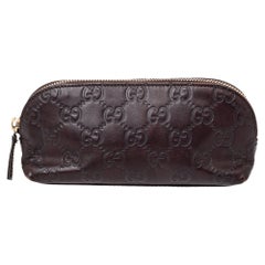 Gucci Brown Guccissima Leather Pouch