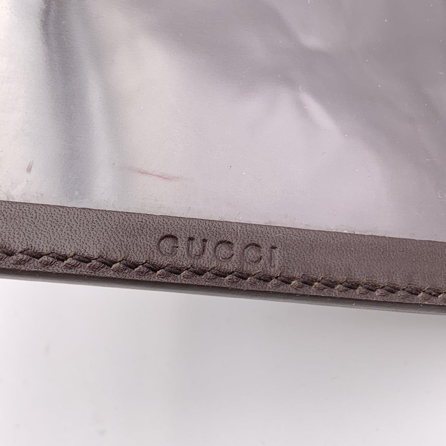 Black Gucci Brown Guccissima Leather Travel Two Photo Frame Pictures Holder For Sale