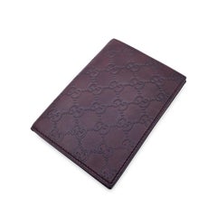 Gucci Brown Guccissima Leather Travel Two Photo Pictures Holder