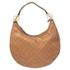 Gucci Brown Guccissima Leather Twins Small Hobo