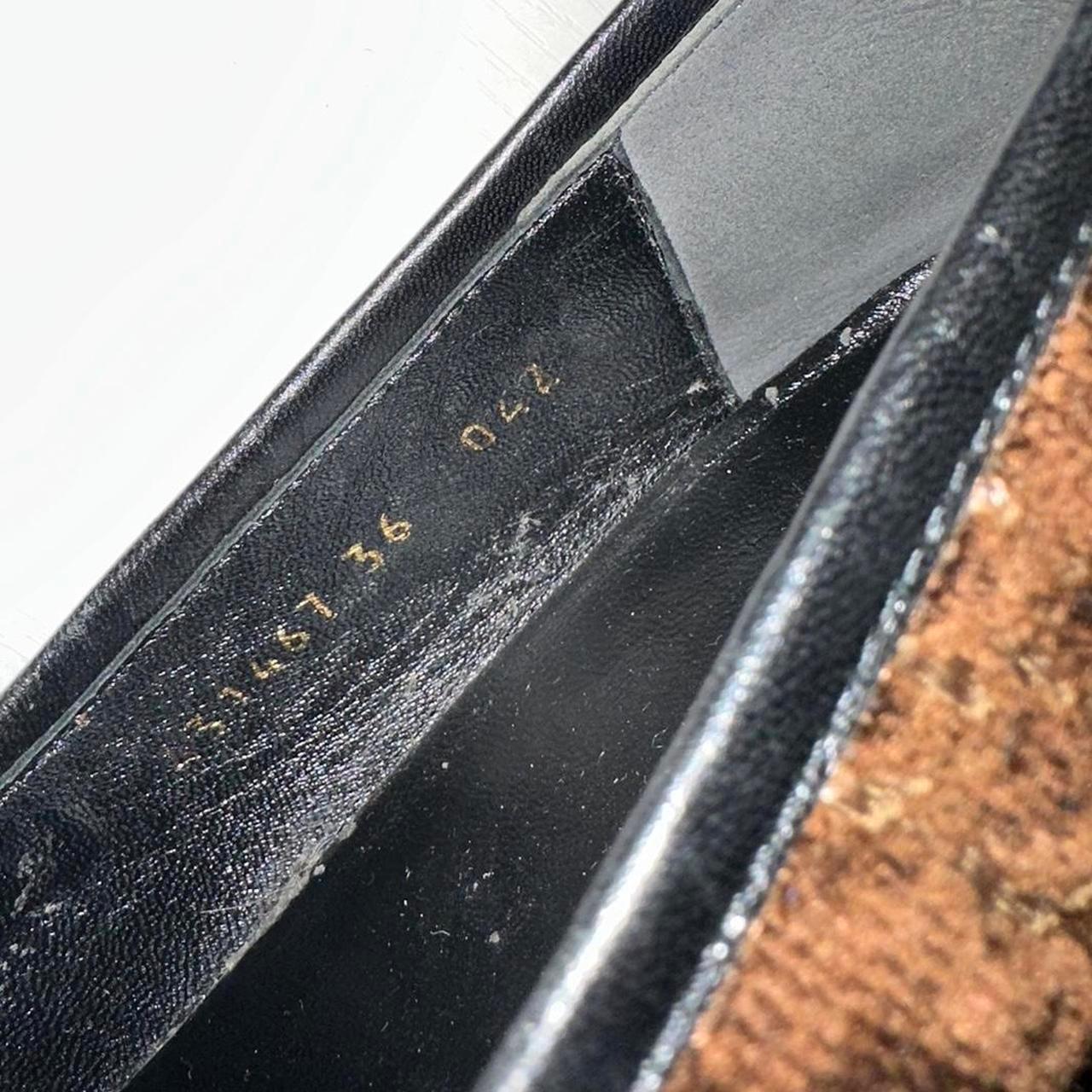 Gucci Brown Jordaan GG Samt Monogramm Loafers im Zustand „Gut“ im Angebot in London, GB
