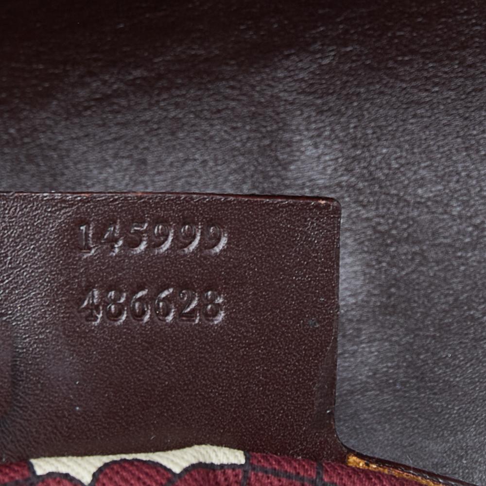 Gucci Brown Leather And Velvet Guccissima Treasure Flap Shoulder Bag 2