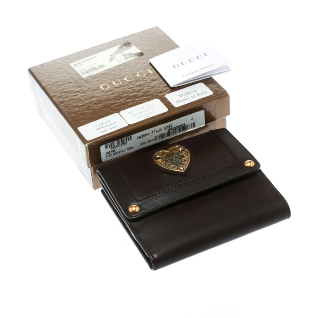 Gucci Brown Leather Babouska Wallet 7