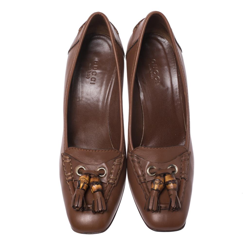 loafer pumps brown