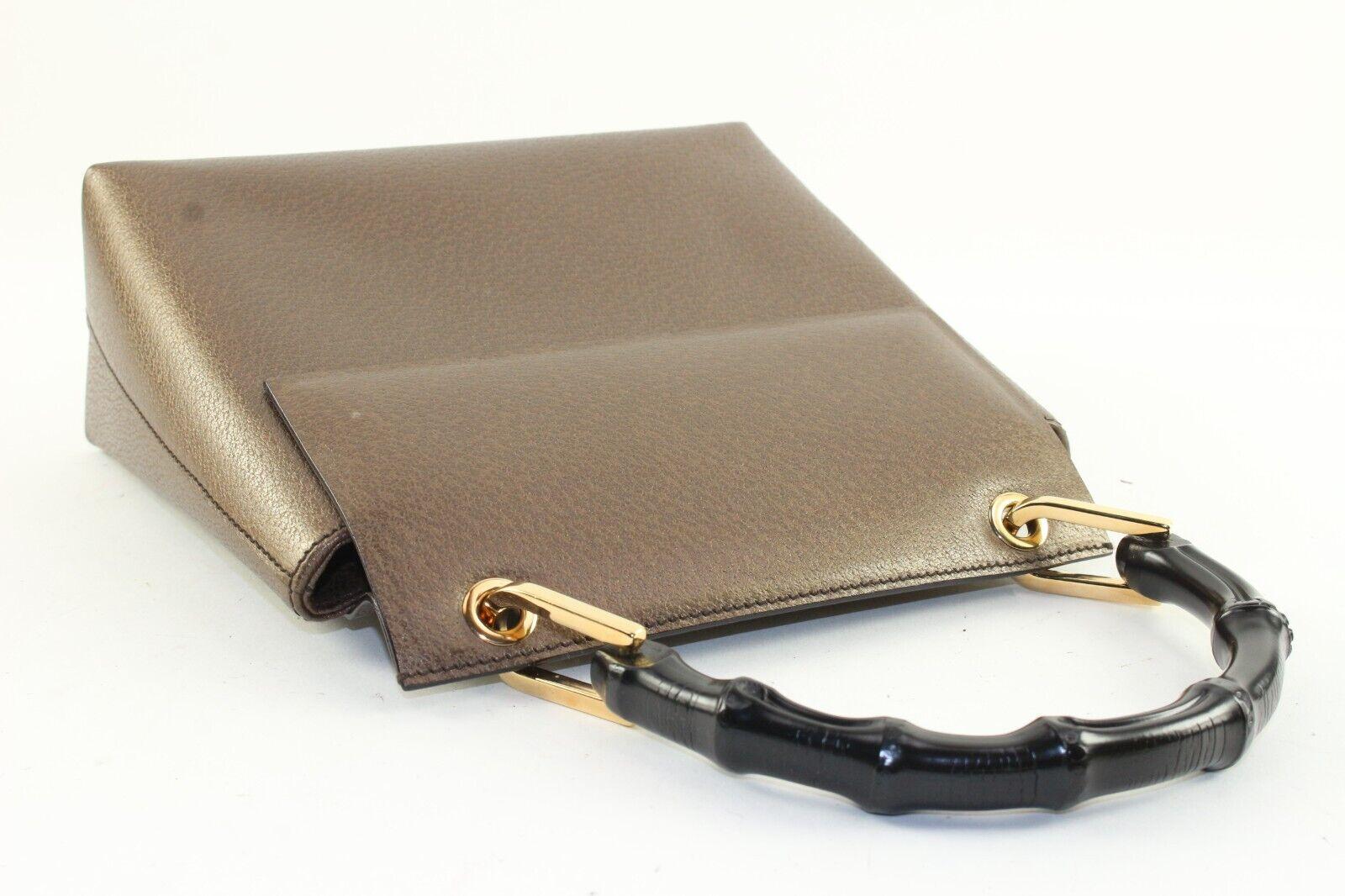 Gucci Bambus-Tasche aus braunem Leder 3GK1214K im Angebot 7
